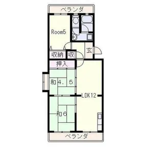 ブランドハウス近江八幡【1階】の間取り