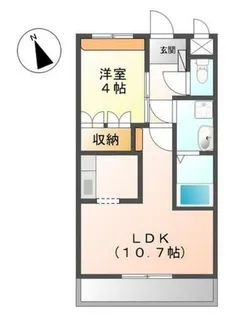 アヴァンティ三国ヶ丘【2階】の間取り
