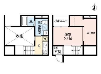 REFINED TASTE 三吉【103号室】の間取り
