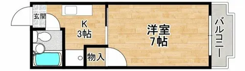 ブルーム21【208号室】の間取り