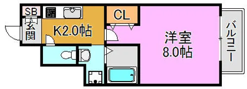 サンライズ【1階】の間取り