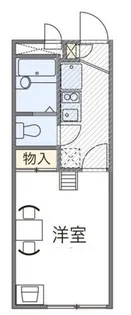 レオパレスMOON LIGHT【2階】の間取り