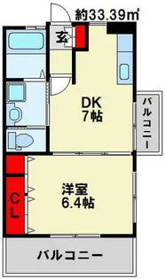 福岡県北九州市小倉北区昭和町【マンション】の間取り
