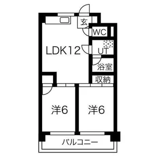 大昂ビル Ⅰ【8階】の間取り