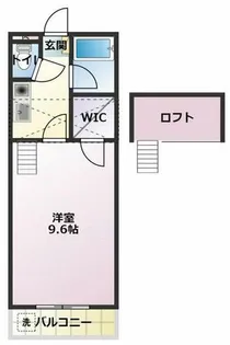 セザンヌ野依【202号室】の間取り