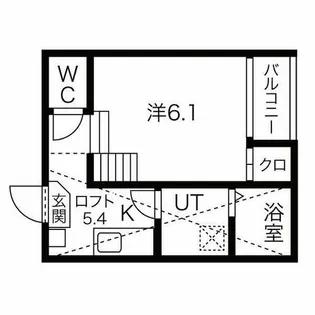コンフォール松原町【102号室】の間取り