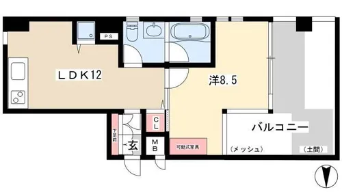 TKマンション【2階】の間取り