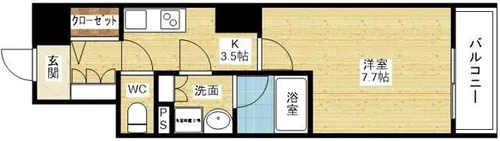 グレンパーク新大阪Ⅱ【14階】の間取り