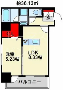 ざ小倉【6階】の間取り