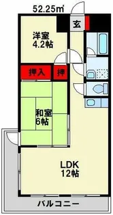 フォーレスト本城Ⅰ【506号室】の間取り