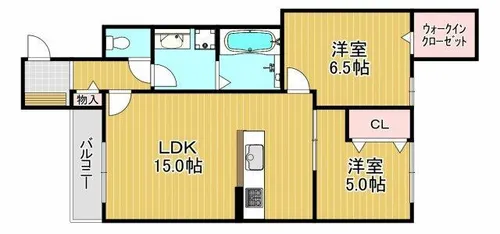 エフィー大阪狭山【3階】の間取り
