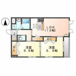 VIDA【1階】の間取り