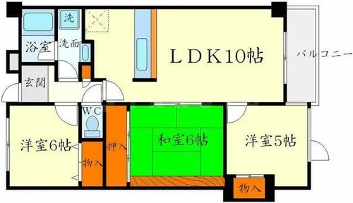 メモラーブル箕面【3階】の間取り