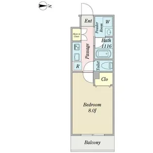 プロシード金山3【0803号室】の間取り