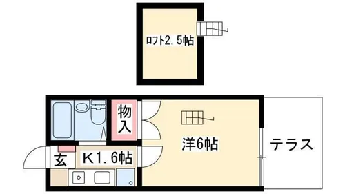 エクセル八田Ⅱ【103号室】の間取り