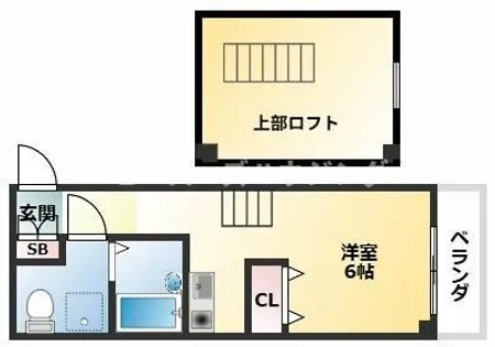 エルフ豊中【403号室】の間取り