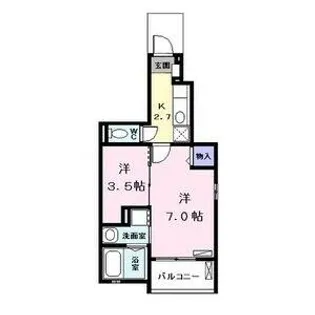 アリーヴィオⅢノース【101号室】の間取り