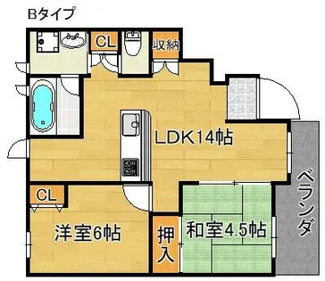 エンフィールドエミネンス【1階】の間取り