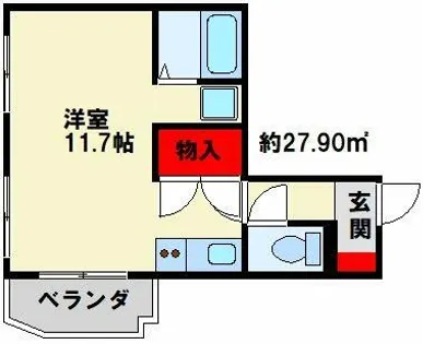 THE SQUARE・Orio Residence【502号室】の間取り