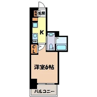 エステムコート名古屋千種グレイス【5階】の間取り