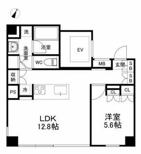 Kyobashi View Residence【4階】の間取り