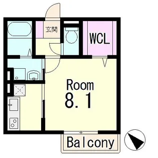 エスペランサ萱野【1階】の間取り