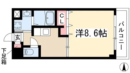 グランドール萩山【1階】の間取り