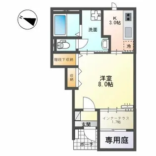 コンテ吉川【1階】の間取り