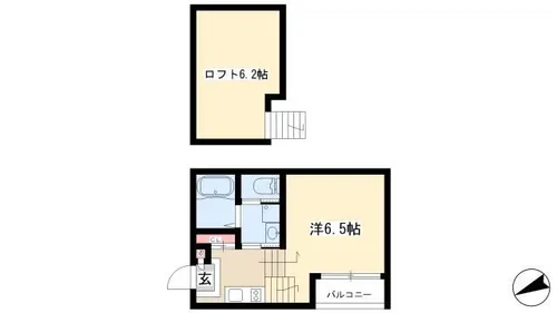 グレイスガーデン【103号室】の間取り