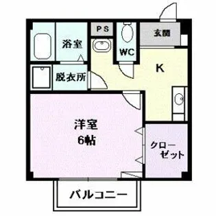 ルーチェ神明【201号室】の間取り