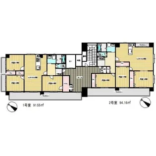 フロスター香椎【301号室】の間取り