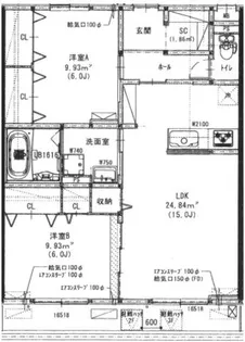 福岡県福岡市東区下原1丁目【アパート】の間取り