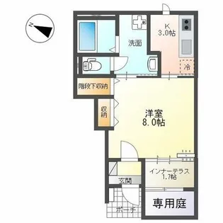 コンテ吉川【102号室】の間取り