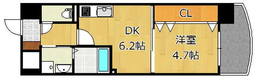 ザ.ヒルズ戸畑【11階】の間取り