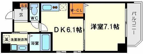 クリスタルグランツ新大阪【3階】の間取り