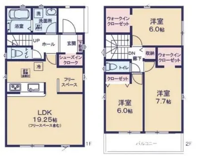 兵庫県加古川市野口町野口【一戸建】の間取り