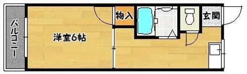 ハイツオーロラ【1階】の間取り