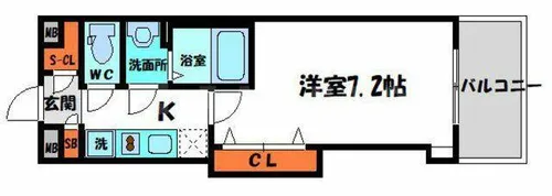 LUXENA KADOMA【13階】の間取り