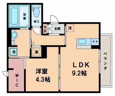 ラ ルーチェ【1階】の間取り