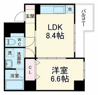 ES-Grande Umedakita【8階】の間取り
