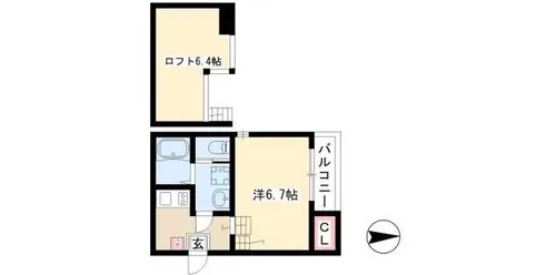 Merveille【1階】の間取り