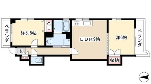 シャルム緑【4階】の間取り