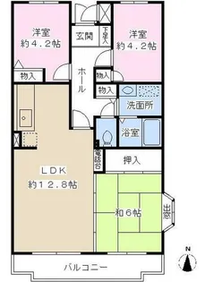 スペシア旭丘【3階】の間取り