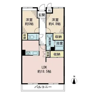 ピーチヒル加茂【3階】の間取り