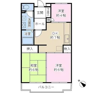 メゾンアイリス【3階】の間取り