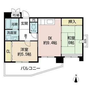 アルティスタ中津【2階】の間取り
