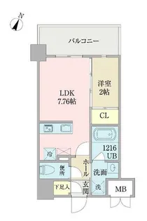 プロシード日赤通り【0607号室】の間取り