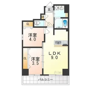 Sena Hills堺【4階】の間取り