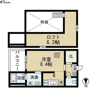 Lucie本陣【1階】の間取り