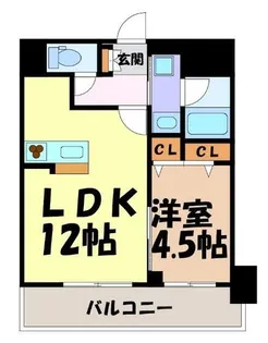 Flair丸の内【7階】の間取り